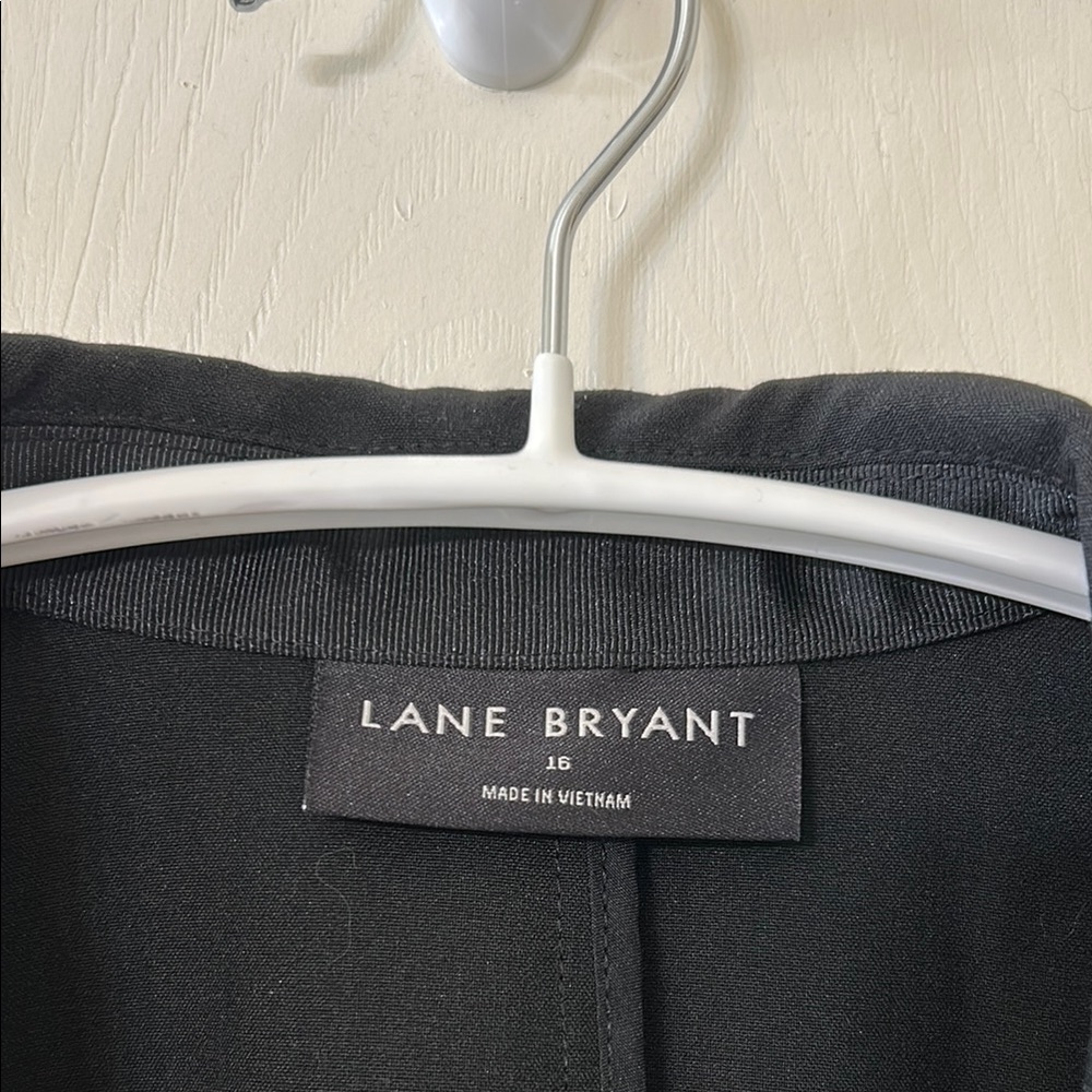 Lane Bryant Black Ponte Structured Blazer Size 16 - Picture 2 of 4